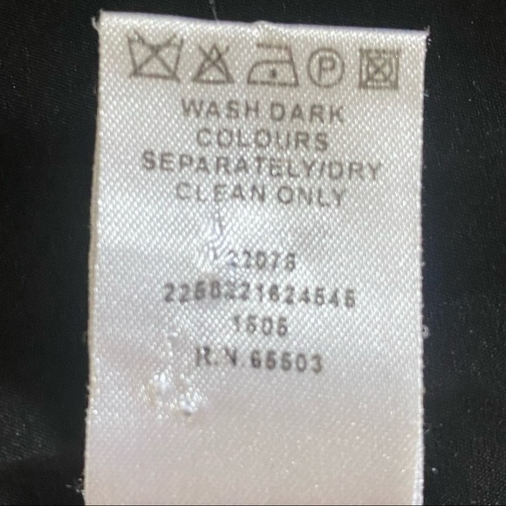 WAREHOUSE black satin straight skirt with decorative seams in size 12. EUC - Picture 12 of 13